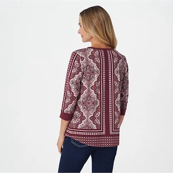 QVC- Belle by Kim Gravel, tunic top, size Lg. - Picture 15 of 16